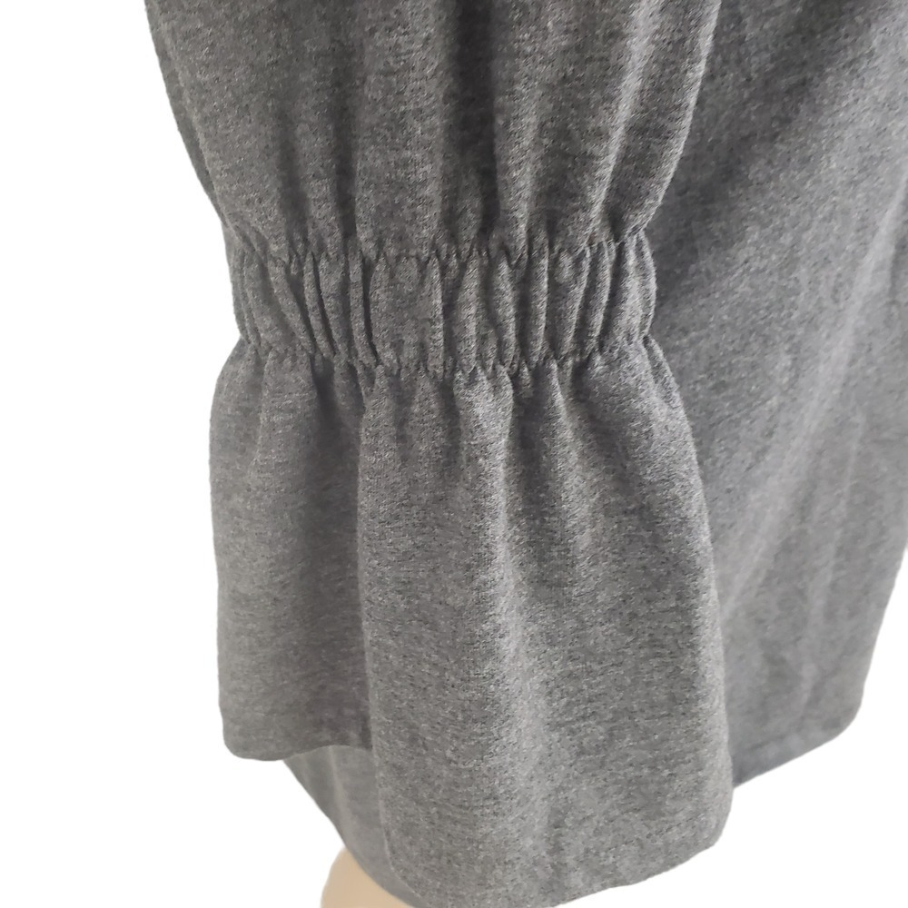 Zara Trafaluc Gray Bell Sleeve Tunic Mini Dress Size Medium - Picture 8 of 11